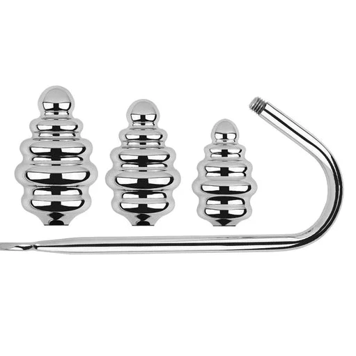 Hook GreatBenefit 8826 Set Ribbed Screw-in Anal 0630